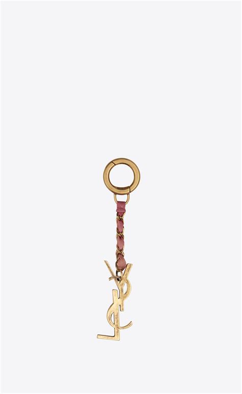 ysl red key ring|YSL key chain.